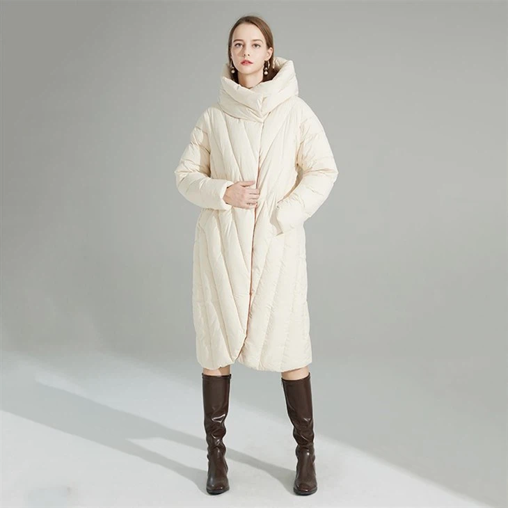 long quilted coat